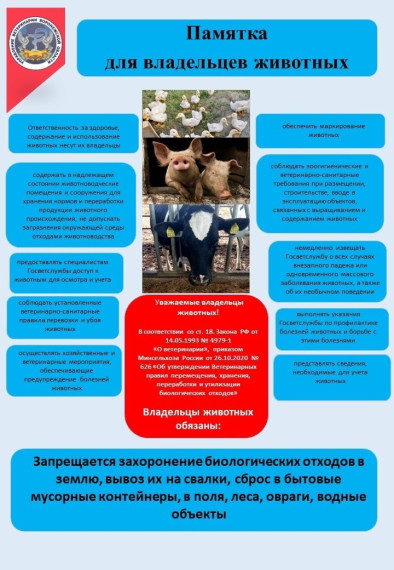 Памятка владельцам домашних животных и птиц. Памятка владельцам домашних животных и птиц.